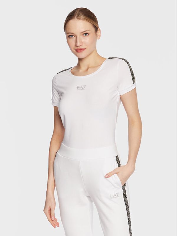 EA7 Emporio Armani EA7 Emporio Armani Тишърт 3RTT28 TJ6SZ 1100 Бял Regular Fit