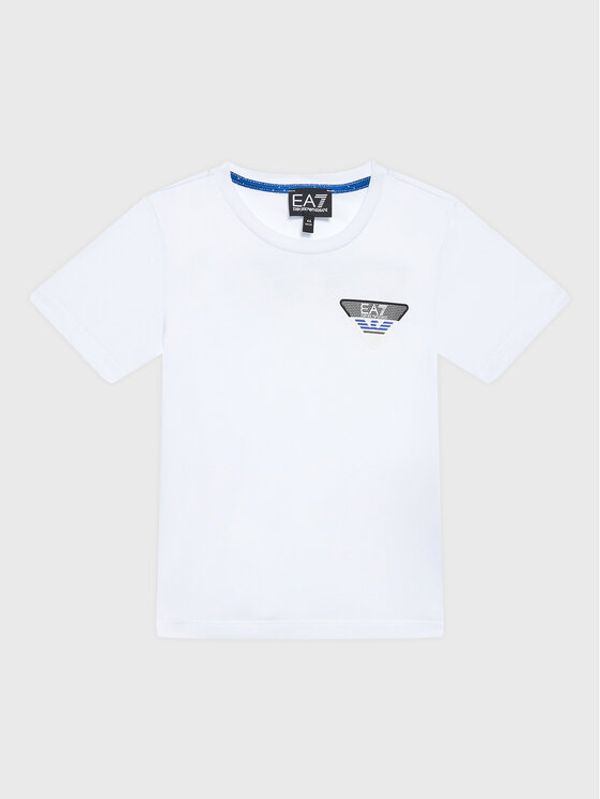 EA7 Emporio Armani EA7 Emporio Armani Тишърт 6LBT60 BJ02Z 1100 Бял Regular Fit