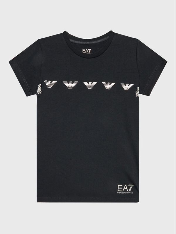 EA7 Emporio Armani EA7 Emporio Armani Тишърт 6LFT05 FJ2HZ 0200 Черен Regular Fit