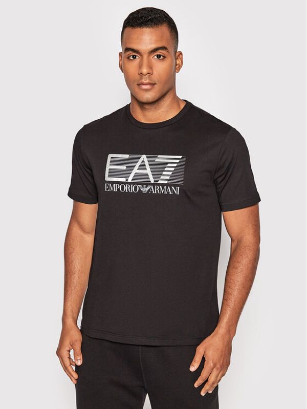 EA7 Emporio Armani EA7 Emporio Armani Тишърт 6LPT81 PJM9Z 0200 Черен Regular Fit
