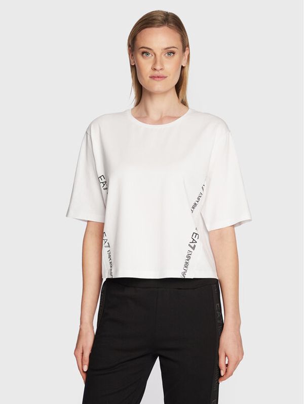EA7 Emporio Armani EA7 Emporio Armani Тишърт 6LTT08 TJFKZ 0102 Бял Relaxed Fit