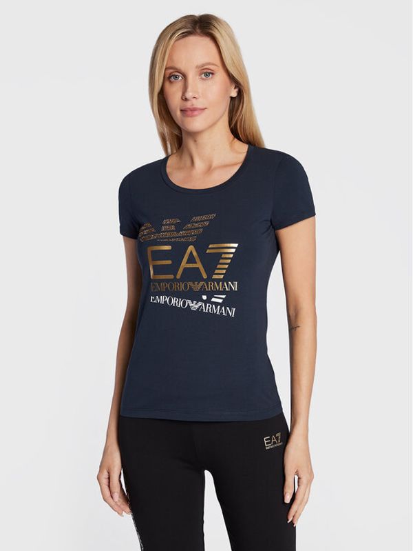 EA7 Emporio Armani EA7 Emporio Armani Тишърт 6LTT27 TJDLZ 1554 Тъмносин Regular Fit