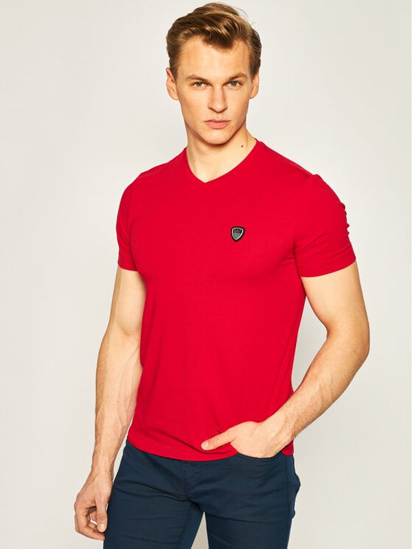 EA7 Emporio Armani EA7 Emporio Armani Тишърт 8NPTL8 PJ03Z 1450 Червен Slim Fit