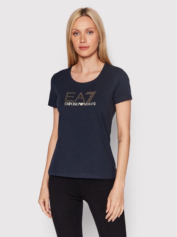 EA7 Emporio Armani EA7 Emporio Armani Тишърт 8NTT24 TJ2HZ 1554 Тъмносин Slim Fit