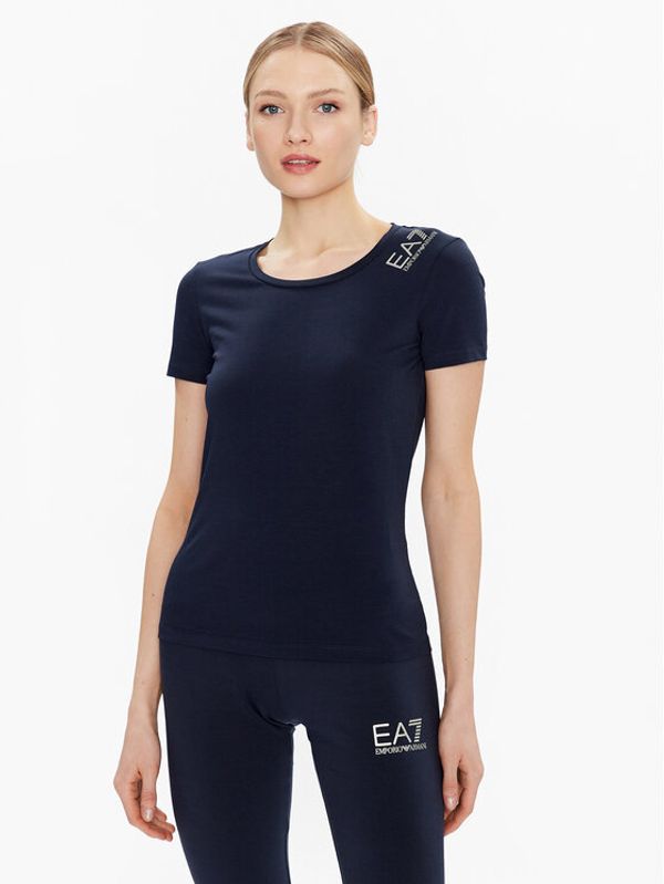 EA7 Emporio Armani EA7 Emporio Armani Тишърт 8NTT50 TJFKZ 1554 Тъмносин Regular Fit