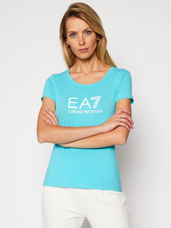 EA7 Emporio Armani EA7 Emporio Armani Тишърт 8NTT63 TJ12Z 1517 Син Slim Fit