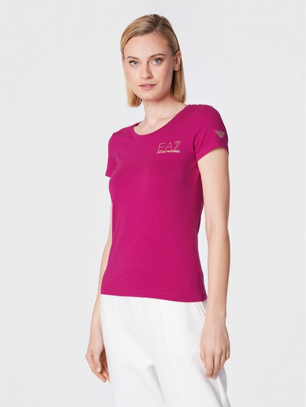 EA7 Emporio Armani EA7 Emporio Armani Тишърт 8NTT65 TJDQZ 1443 Розов Regular Fit