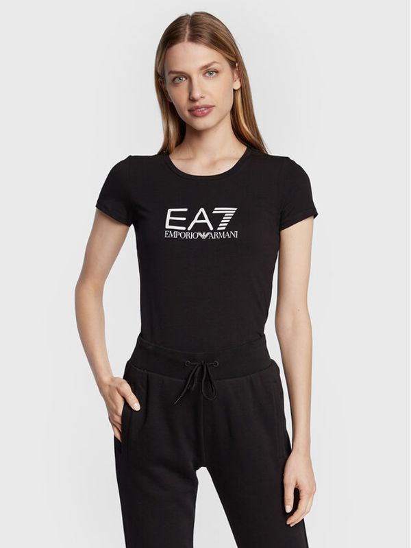 EA7 Emporio Armani EA7 Emporio Armani Тишърт 8NTT66 TJFKZ 1200 Черен Slim Fit