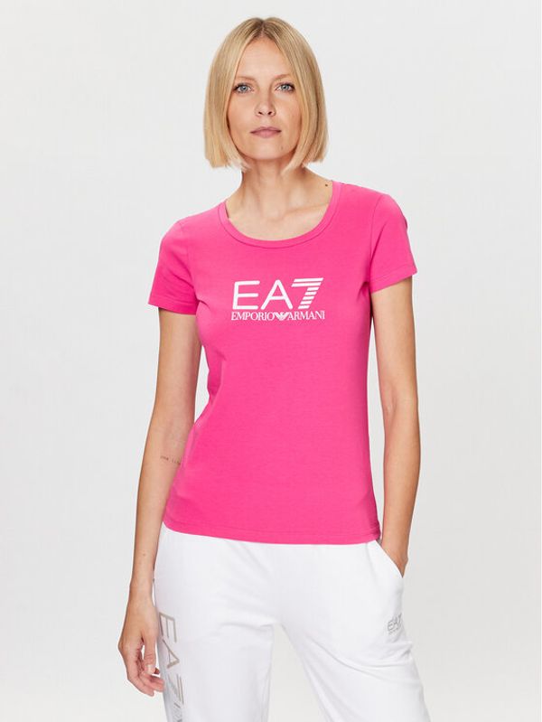 EA7 Emporio Armani EA7 Emporio Armani Тишърт 8NTT66 TJFKZ 1417 Розов Regular Fit