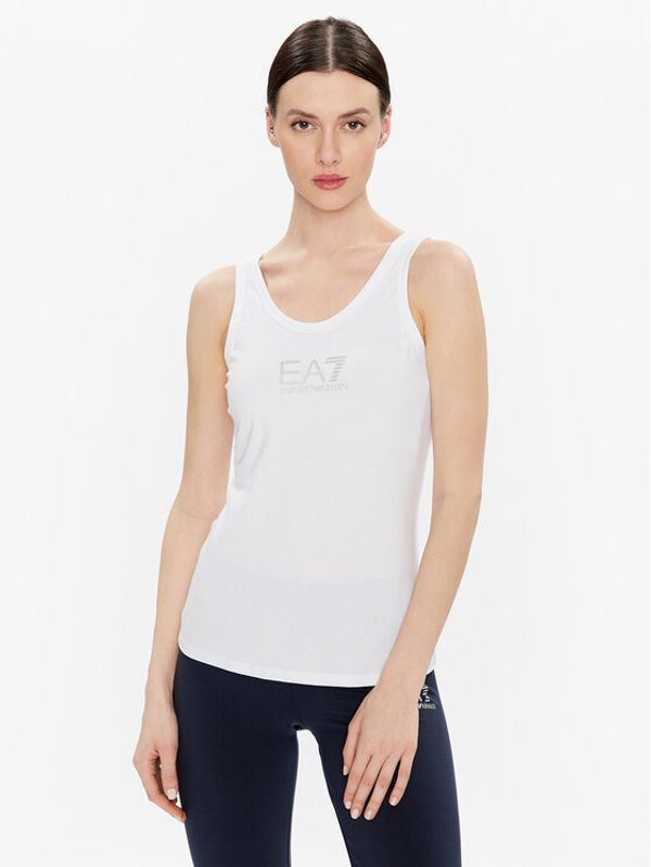 EA7 Emporio Armani EA7 Emporio Armani топ 3RTH04 TJFKZ 0101 Бял Regular Fit