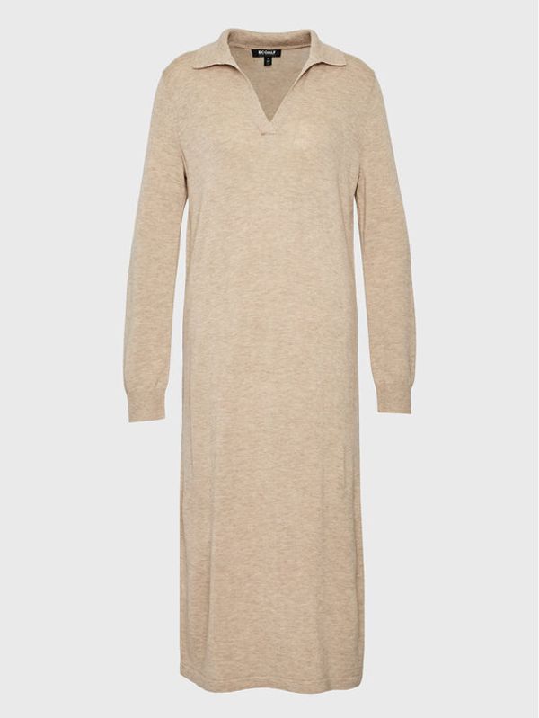 Ecoalf Ecoalf Плетена рокля Ter GADRTERAL6260WW22 Бежов Regular Fit