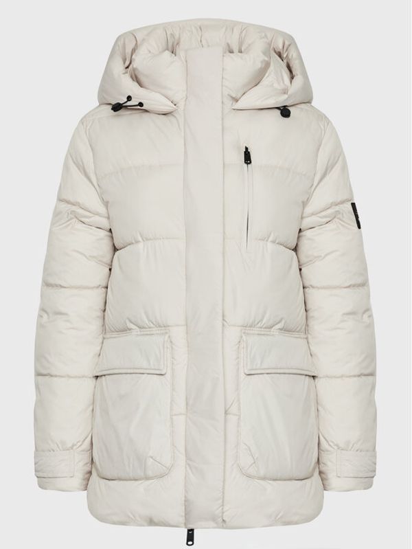 Ecoalf Ecoalf Пухено яке Baily GAJKBAILY9870WW22 Екрю Regular Fit