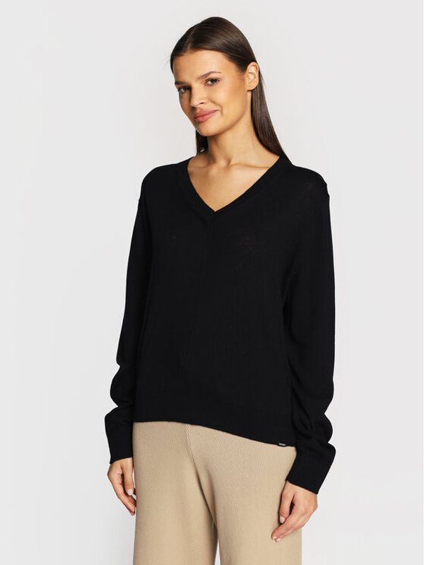 Ecoalf Ecoalf Пуловер Keep GAKNKEEPA6261WW22 Черен Regular Fit