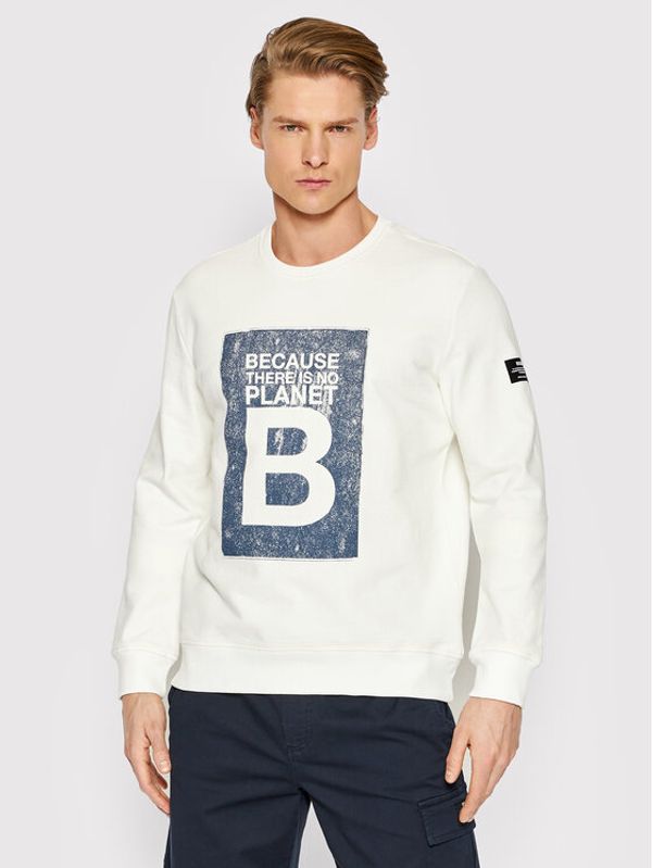 Ecoalf Ecoalf Суитшърт Becar GASTBECAR8001MS22 Бял Regular Fit