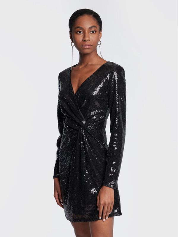 Edited Edited Коктейлна рокля Charlott EDT6341001000002 Черен Regular Fit