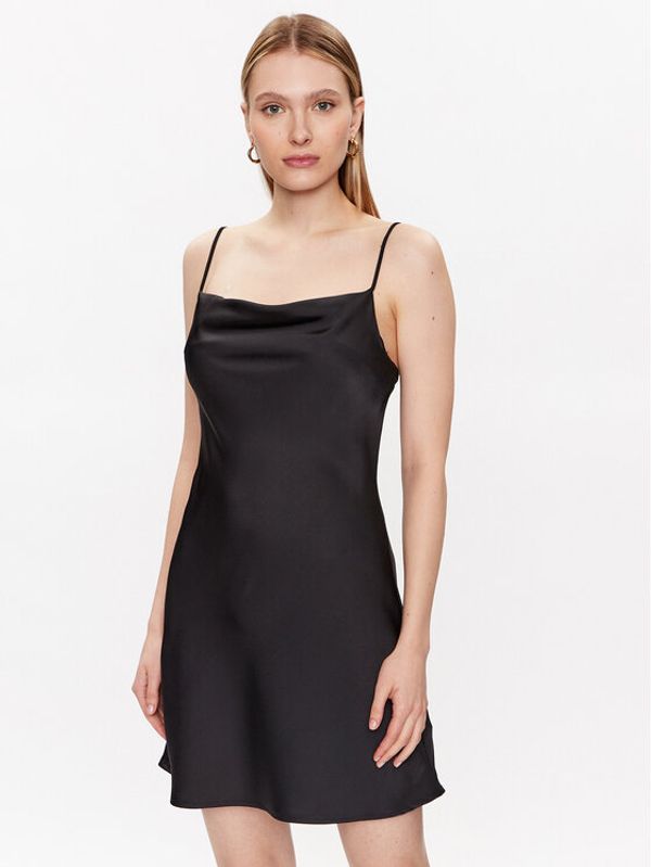 Edited Edited Лятна рокля EDT6870001 Черен Fitted Fit