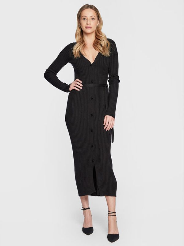 Edited Edited Плетена рокля Gwenda EDT6608001000002 Черен Slim Fit