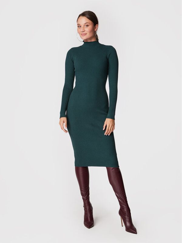 Edited Edited Плетена рокля Hada EDT2234011000002 Зелен Slim Fit