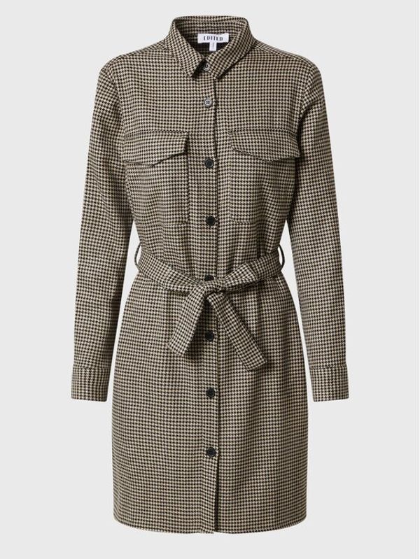 Edited Edited Рокля тип риза Annabel EDT4526002000002 Бежов Regular Fit