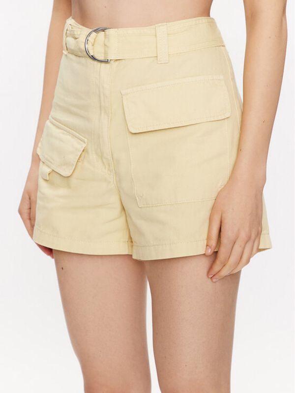 Edited Edited Шорти от плат EDT6953001 Бежов Casual Fit