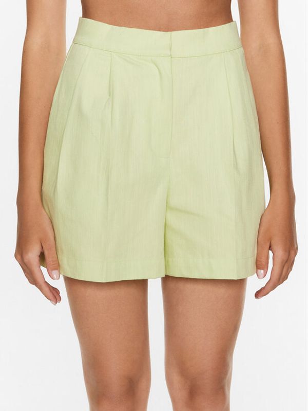 Edited Edited Шорти от плат EDT7039001 Зелен Casual Fit