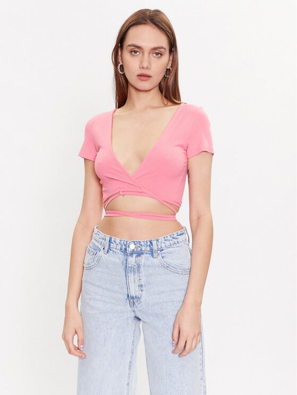 Edited Edited Тишърт EDT4241009 Розов Casual Fit