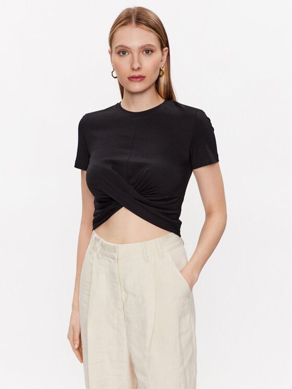 Edited Edited Тишърт EDT6963001 Черен Fitted Fit