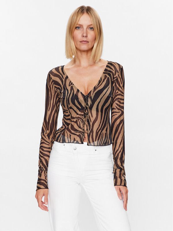 Edited Edited топ EDT6978001 Кафяв Loose Fit