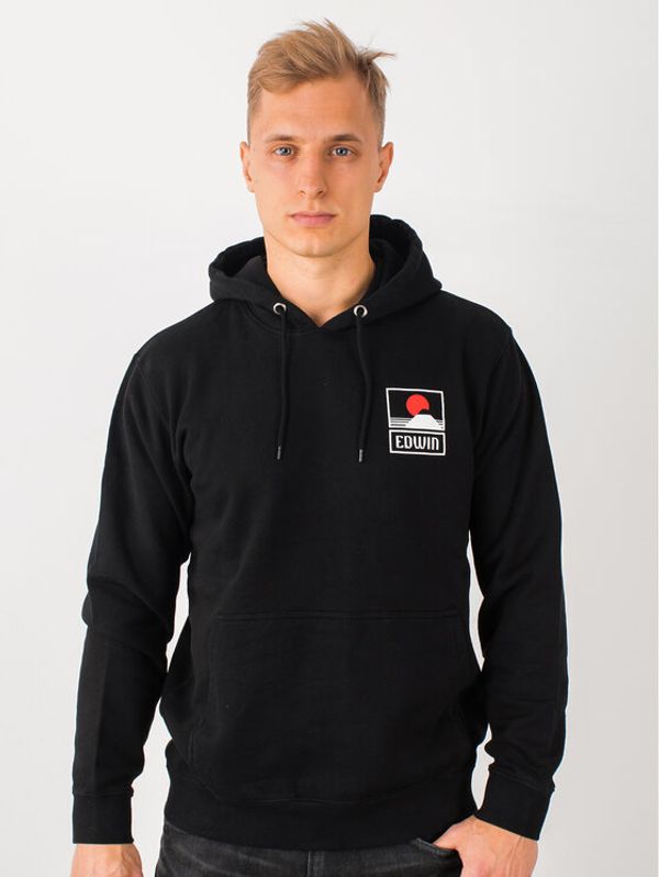 Edwin Edwin Суитшърт Sunset On Mt Fuji I025851 TG0971P 8967 Черен Regular Fit