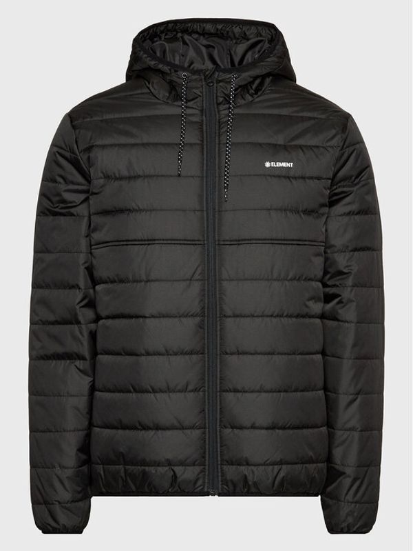 Element Element Пухено яке Alder Puff Fundament F1JKE7 Черен Regular Fit