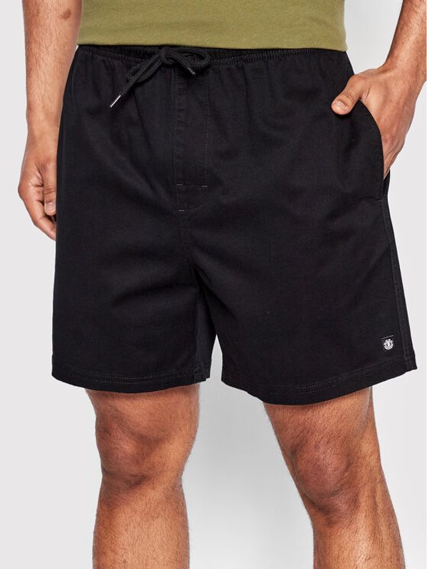 Element Element Шорти от плат Valley Twill C1WKC1 Черен Regular Fit