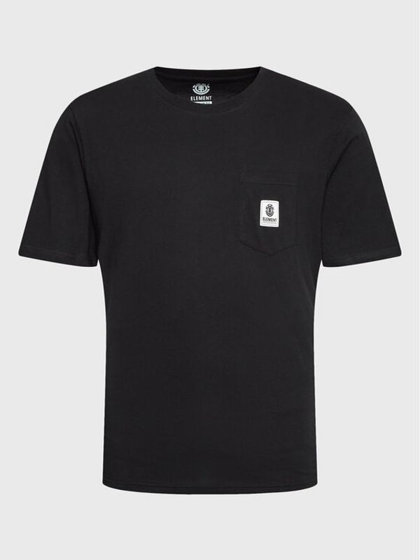 Element Element Тишърт Basic Pocket Label ELYKT00116 Черен Regular Fit