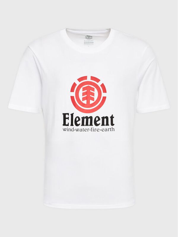 Element Element Тишърт Vertical ELYZT00152 Бял Regular Fit
