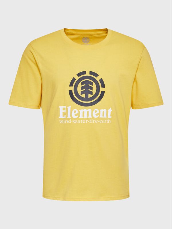 Element Element Тишърт Vertical ELYZT00152 Жълт Regular Fit