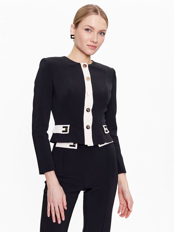 Elisabetta Franchi Elisabetta Franchi Блейзър GI-043-31E2-V500 Черен Regular Fit