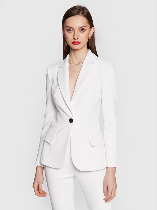 Elisabetta Franchi Elisabetta Franchi Блейзър GI-047-31E2-V450 Бял Slim Fit
