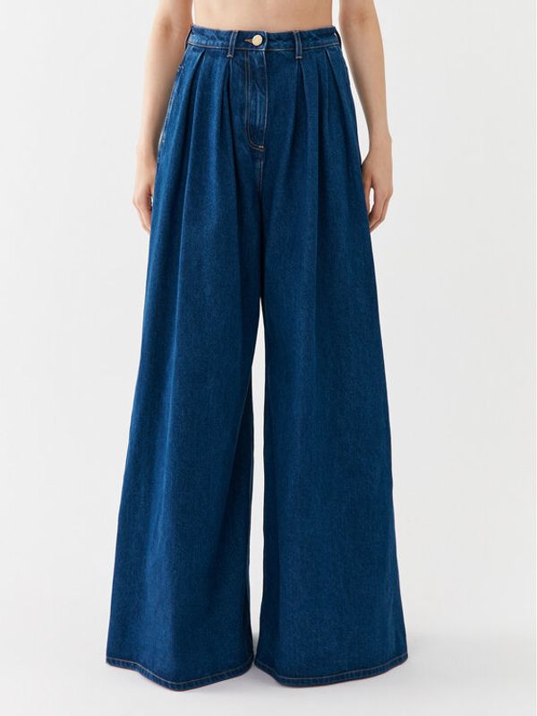 Elisabetta Franchi Elisabetta Franchi Дънки PJ-28I-36E2-V450 Син Wide Leg