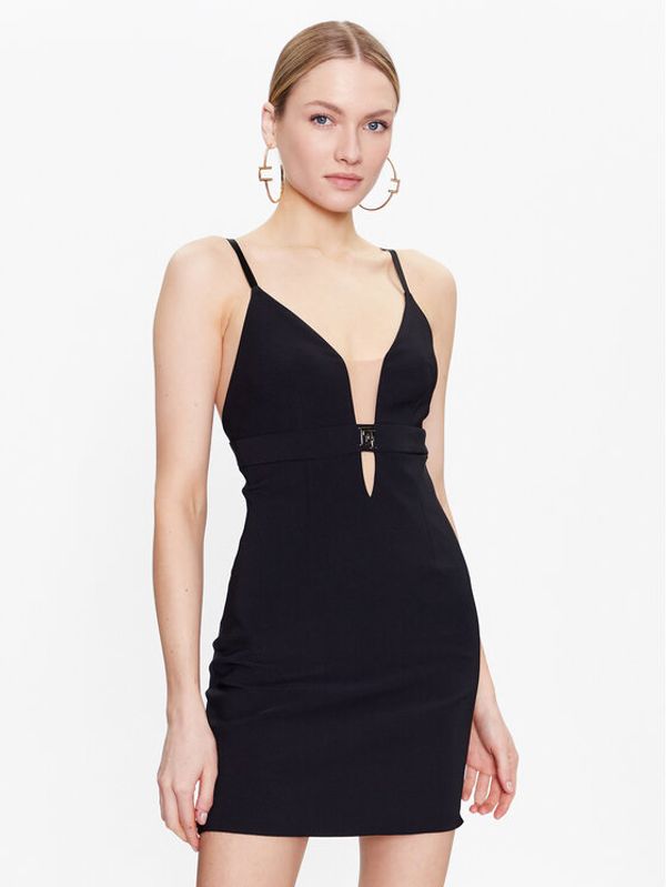 Elisabetta Franchi Elisabetta Franchi Коктейлна рокля AB-321-31E2-V300 Черен Slim Fit