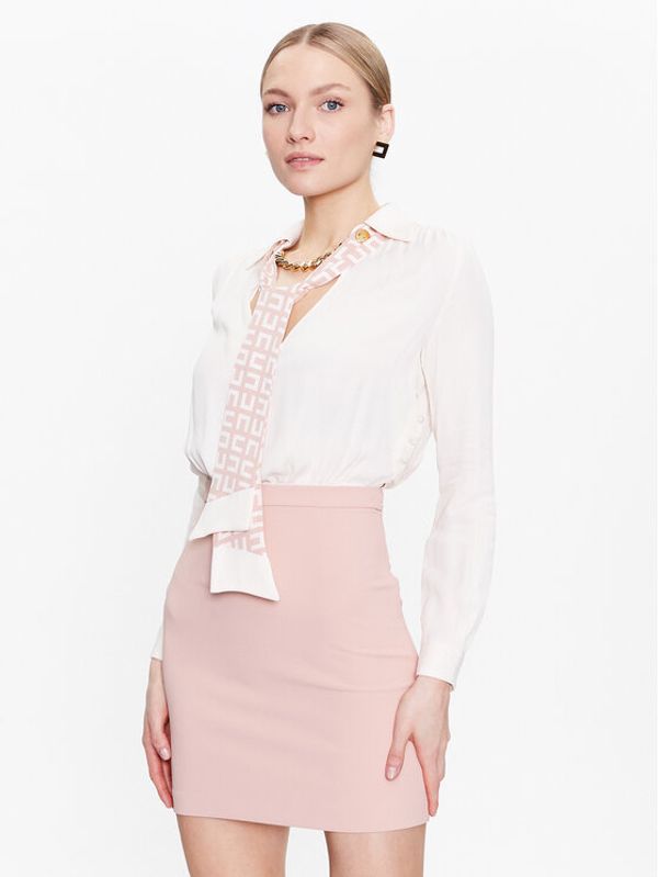 Elisabetta Franchi Elisabetta Franchi Коктейлна рокля AB-323-31E2-V450 Бежов Regular Fit