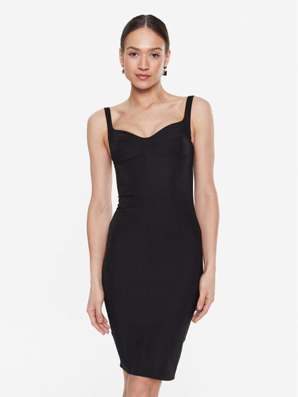 Elisabetta Franchi Elisabetta Franchi Коктейлна рокля AB-325-31E2-V360 Черен Slim Fit