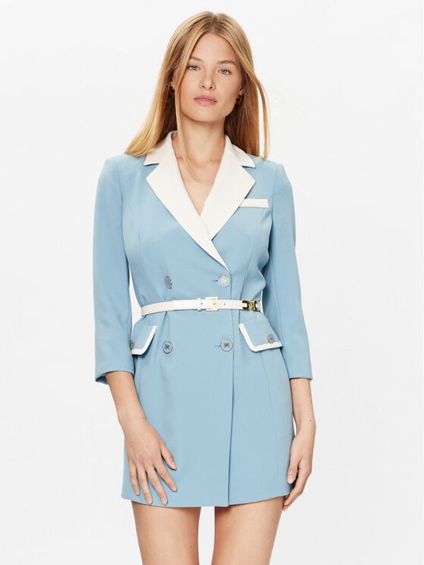 Elisabetta Franchi Elisabetta Franchi Коктейлна рокля AB-445-32E2-V650 Син Regular Fit