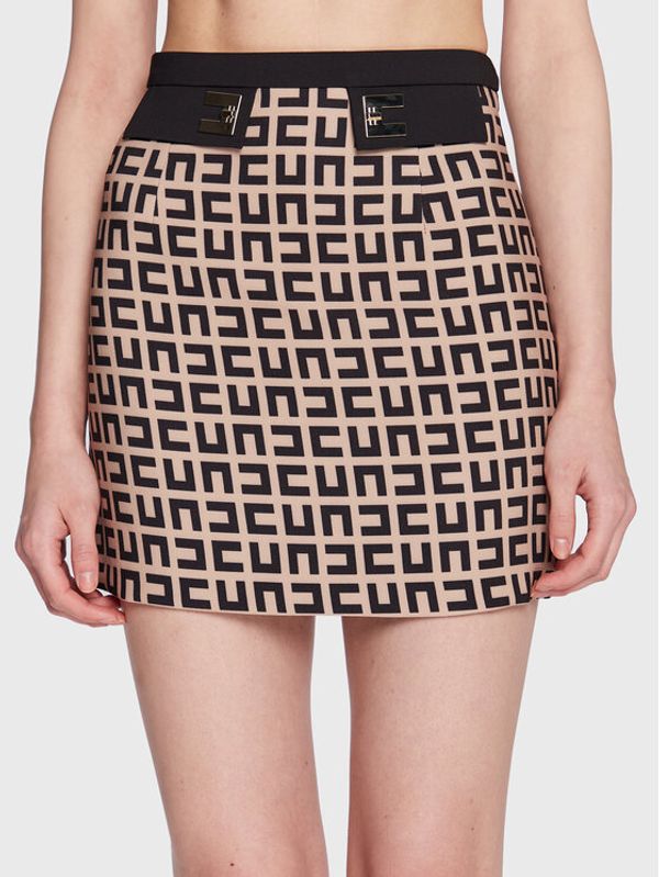 Elisabetta Franchi Elisabetta Franchi Мини пола GO-004-31E2-V220 Бежов Slim Fit