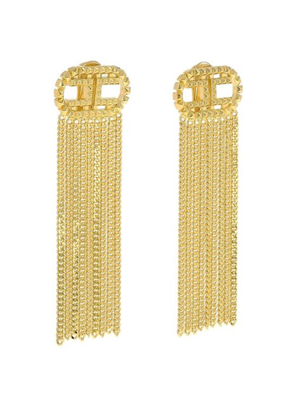 Elisabetta Franchi Elisabetta Franchi Обеци с клипс OR-14M-32E2-V220 Златист