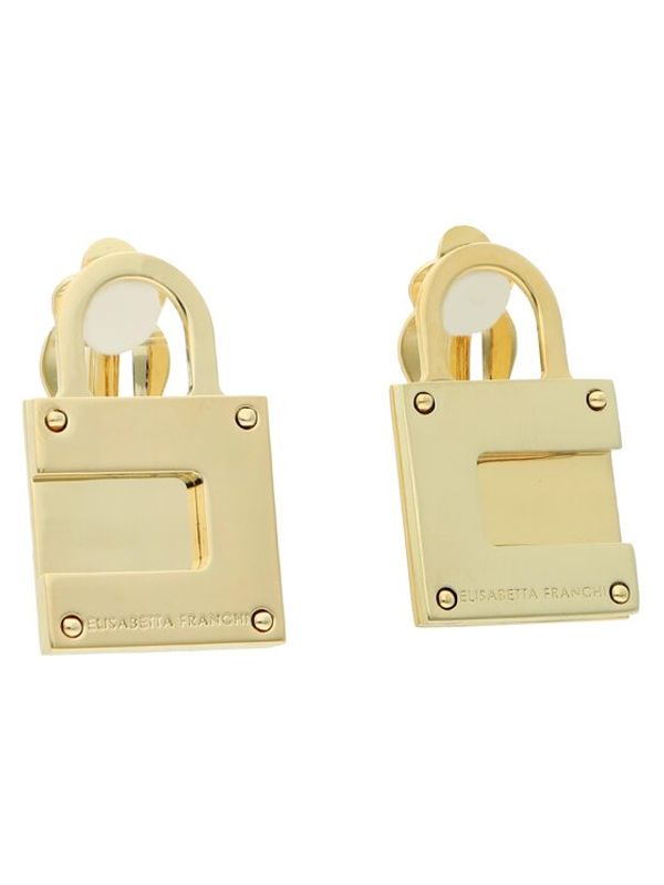 Elisabetta Franchi Elisabetta Franchi Обеци с клипс OR-19K-31E2-V150 Златист
