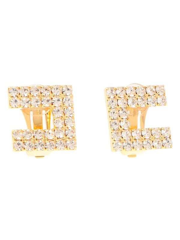 Elisabetta Franchi Elisabetta Franchi Обеци с клипс OR-24M-36E2-V150 Златист