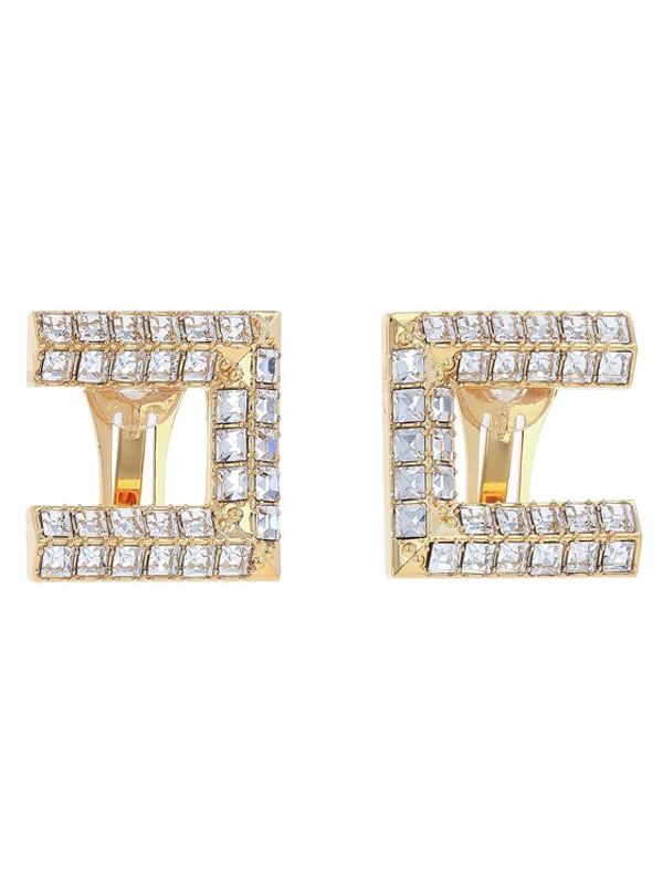 Elisabetta Franchi Elisabetta Franchi Обеци с клипс OR-27M-37E2-V220 Златист