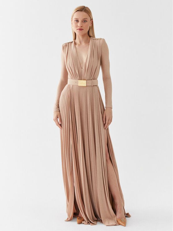 Elisabetta Franchi Elisabetta Franchi Официална рокля AB-401-36E2-V680 Златист Slim Fit