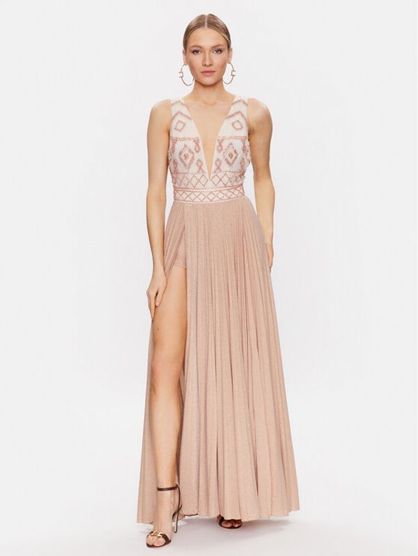 Elisabetta Franchi Elisabetta Franchi Официална рокля AB-413-32E2 Розов Regular Fit