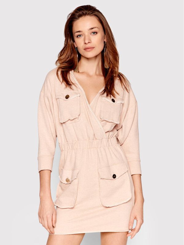 Elisabetta Franchi Elisabetta Franchi Плетена рокля AB-082-21E2-V380 Бежов Regular Fit