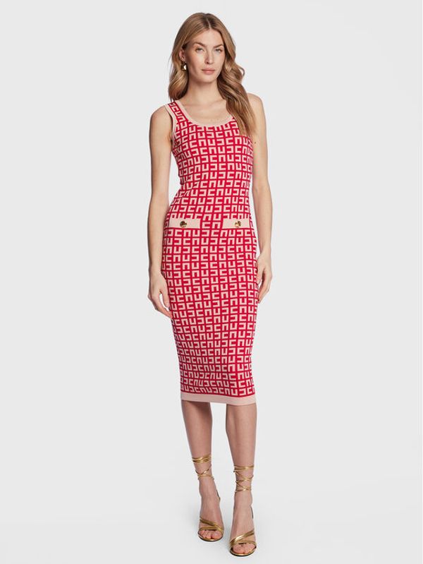 Elisabetta Franchi Elisabetta Franchi Плетена рокля AM-41Z-31E2-V450 Розов Slim Fit